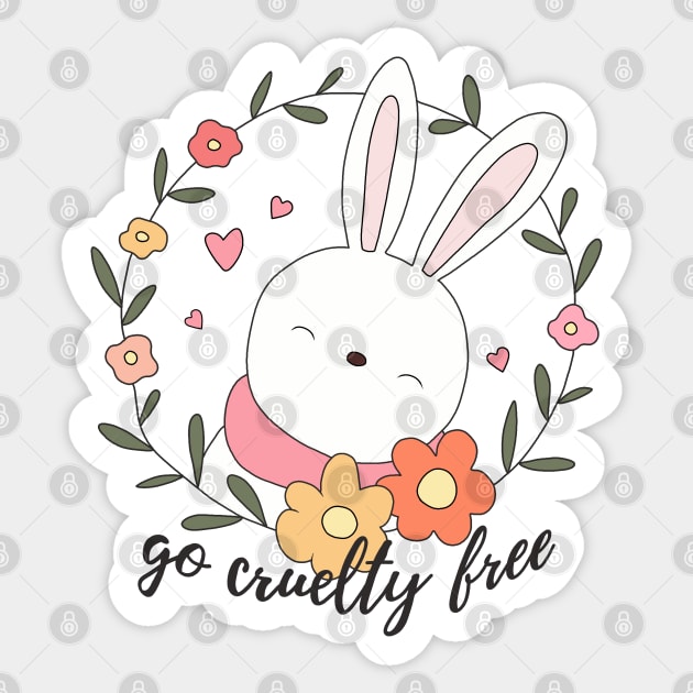 Easter - Go Cruelty free Sticker by valentinahramov